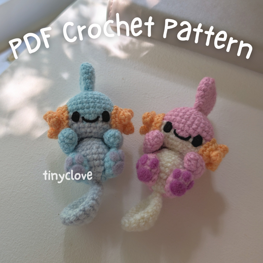 Mud Buddy, PDF Crochet Pattern, Digital File Amigurumi Pattern