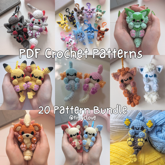 The Big Buddy Bundle, PDF Crochet Pattern, Digital File Amigurumi Pattern