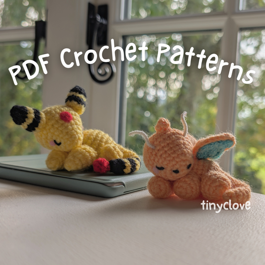 Sleepy Sidekick Bundle, PDF Crochet Patterns, Digital File Amigurumi Pattern Bundle
