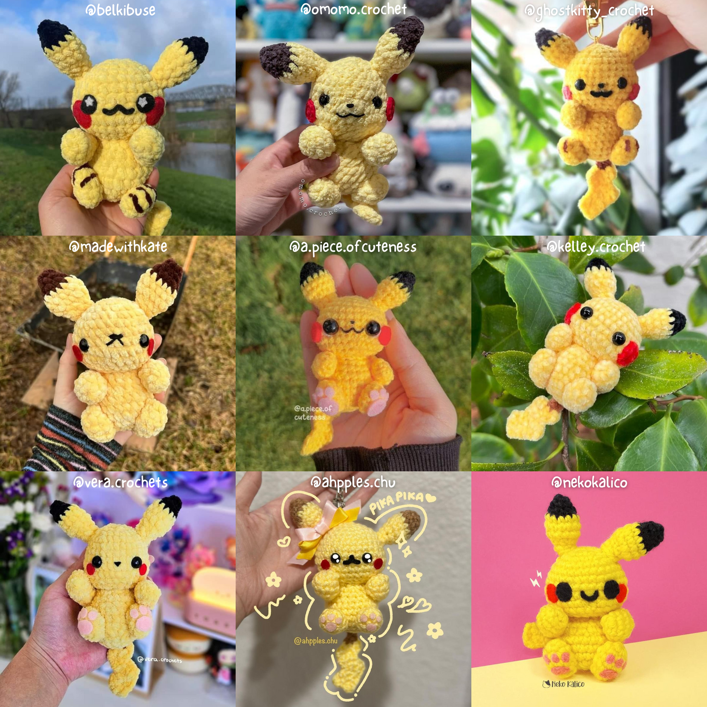 Electric Buddy, PDF Crochet Pattern, Digital File Amigurumi Pattern