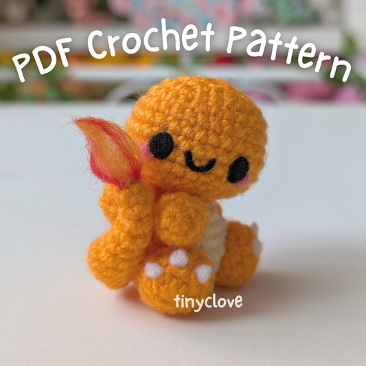 Flame Friend, PDF Crochet Pattern, Digital File Amigurumi Pattern