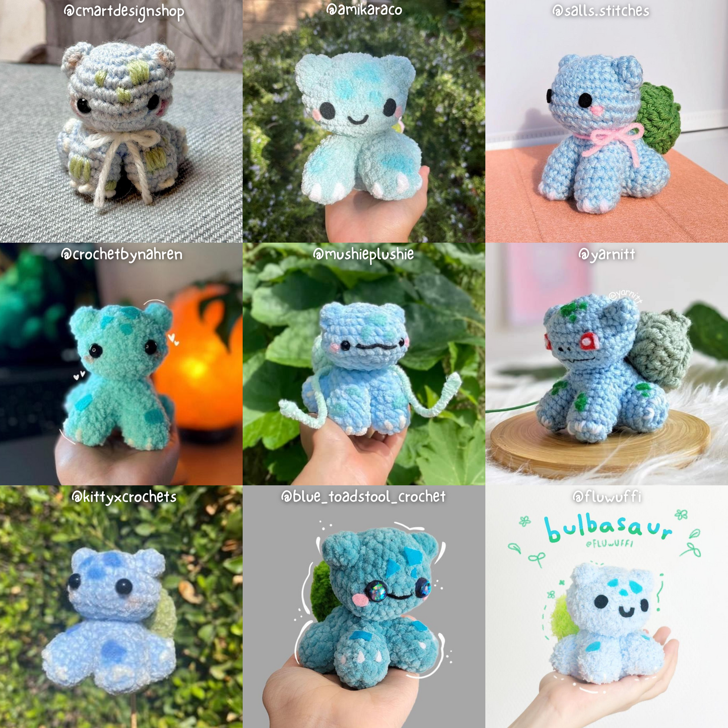 Generation 1 Friend Bundle, PDF Crochet Pattern, Digital File Amigurumi Pattern