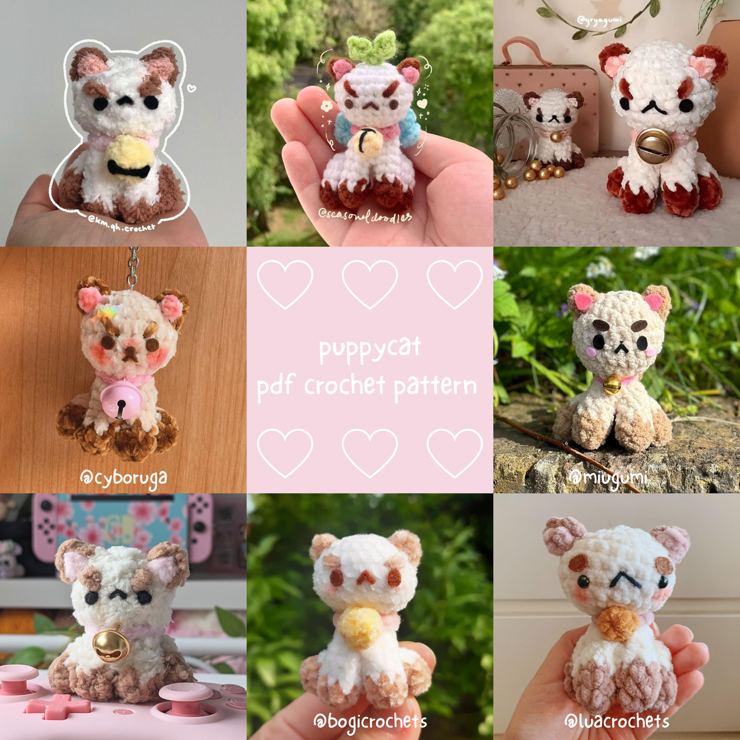 Fluffy Cat, PDF Cat Crochet Pattern, Digital File Cat Amigurumi Pattern