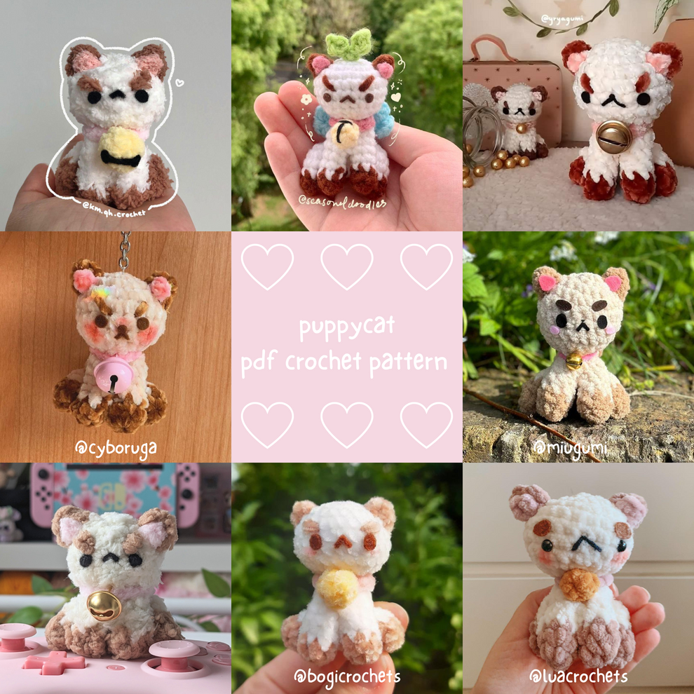 Fluffy Cat, PDF Cat Crochet Pattern, Digital File Cat Amigurumi Patter ...