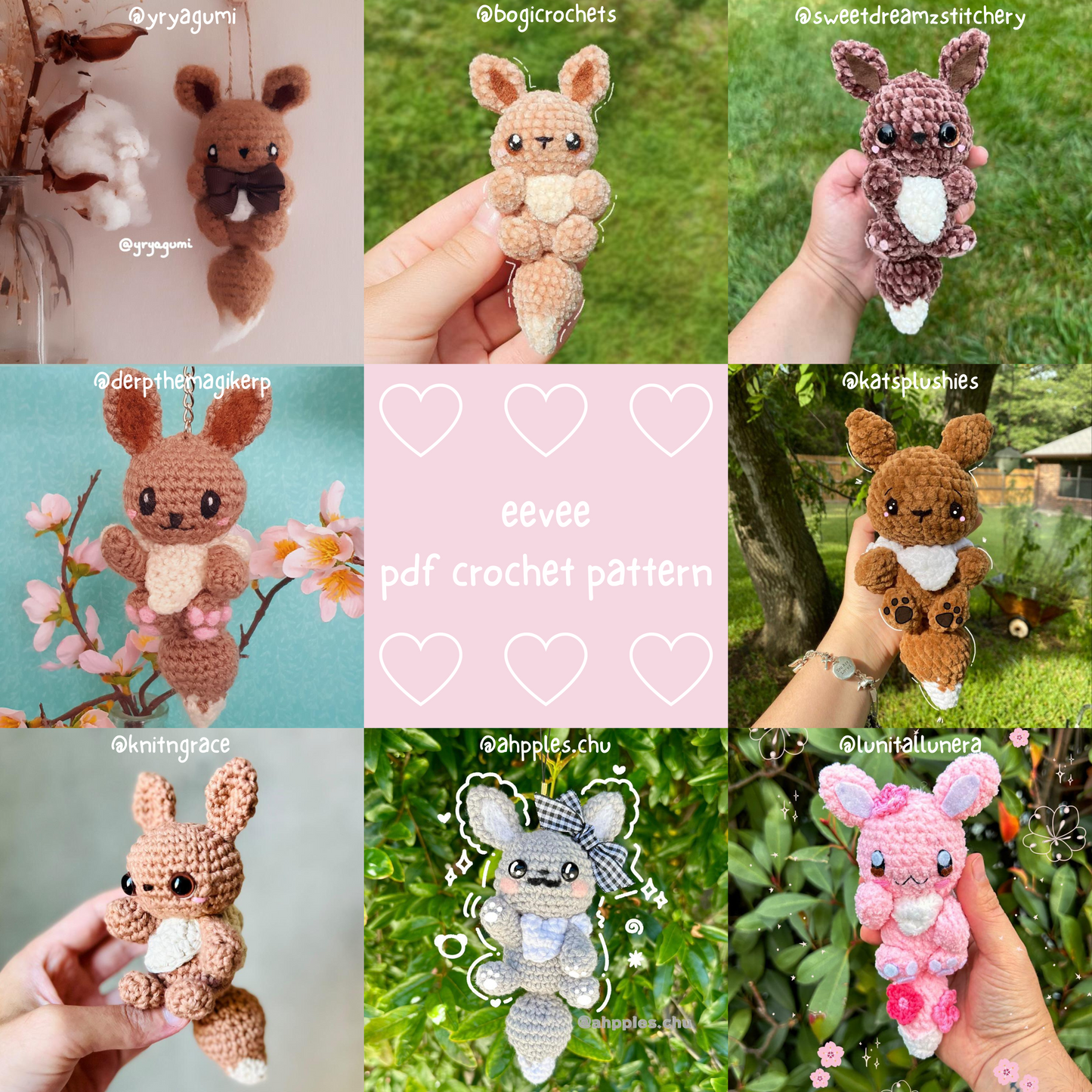 Brown Fox Buddy, PDF Crochet Pattern, Digital File Amigurumi Pattern