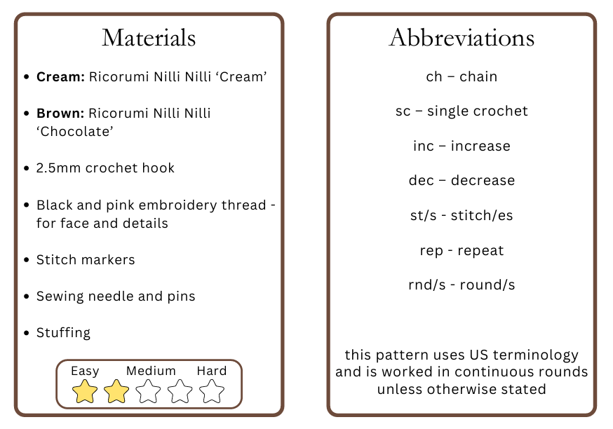 Little Otter, PDF Crochet Pattern, Digital File Amigurumi Pattern