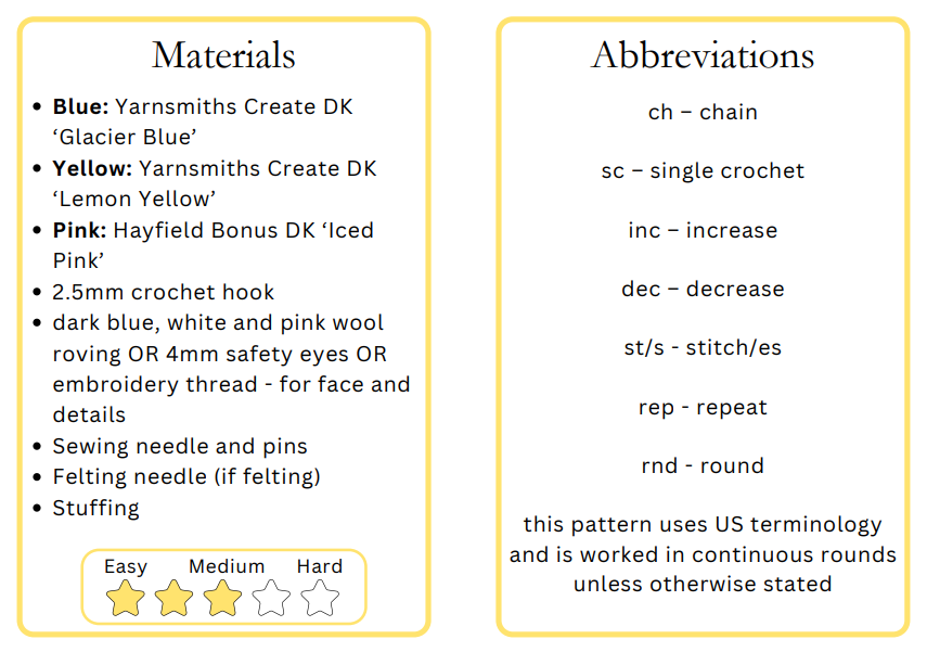 Chao, PDF Crochet Pattern, Digital File Amigurumi Pattern