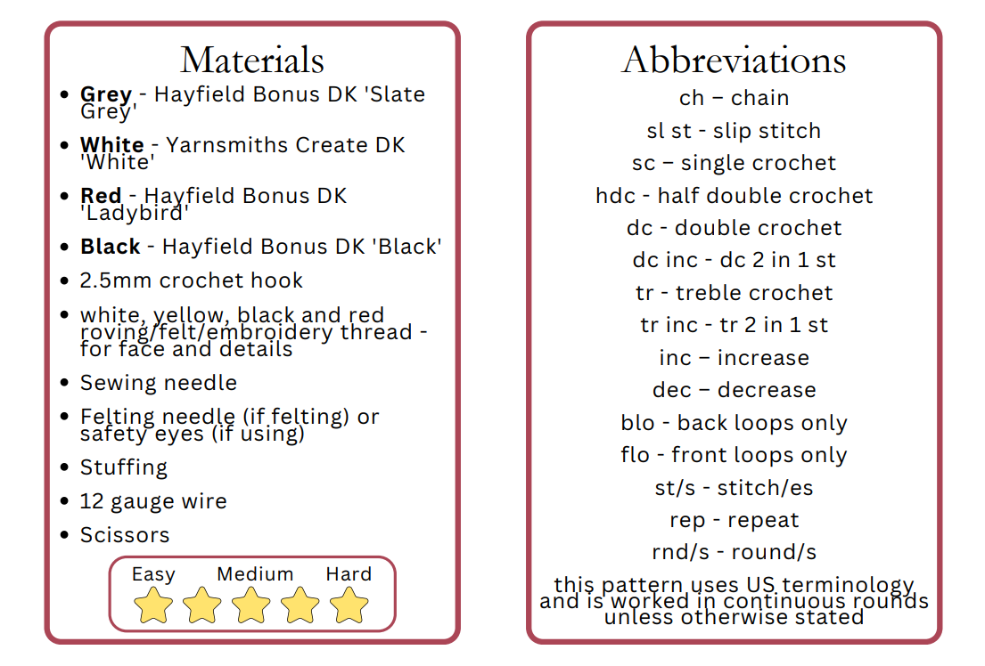 Husk, PDF Crochet Pattern, Digital File Amigurumi Pattern