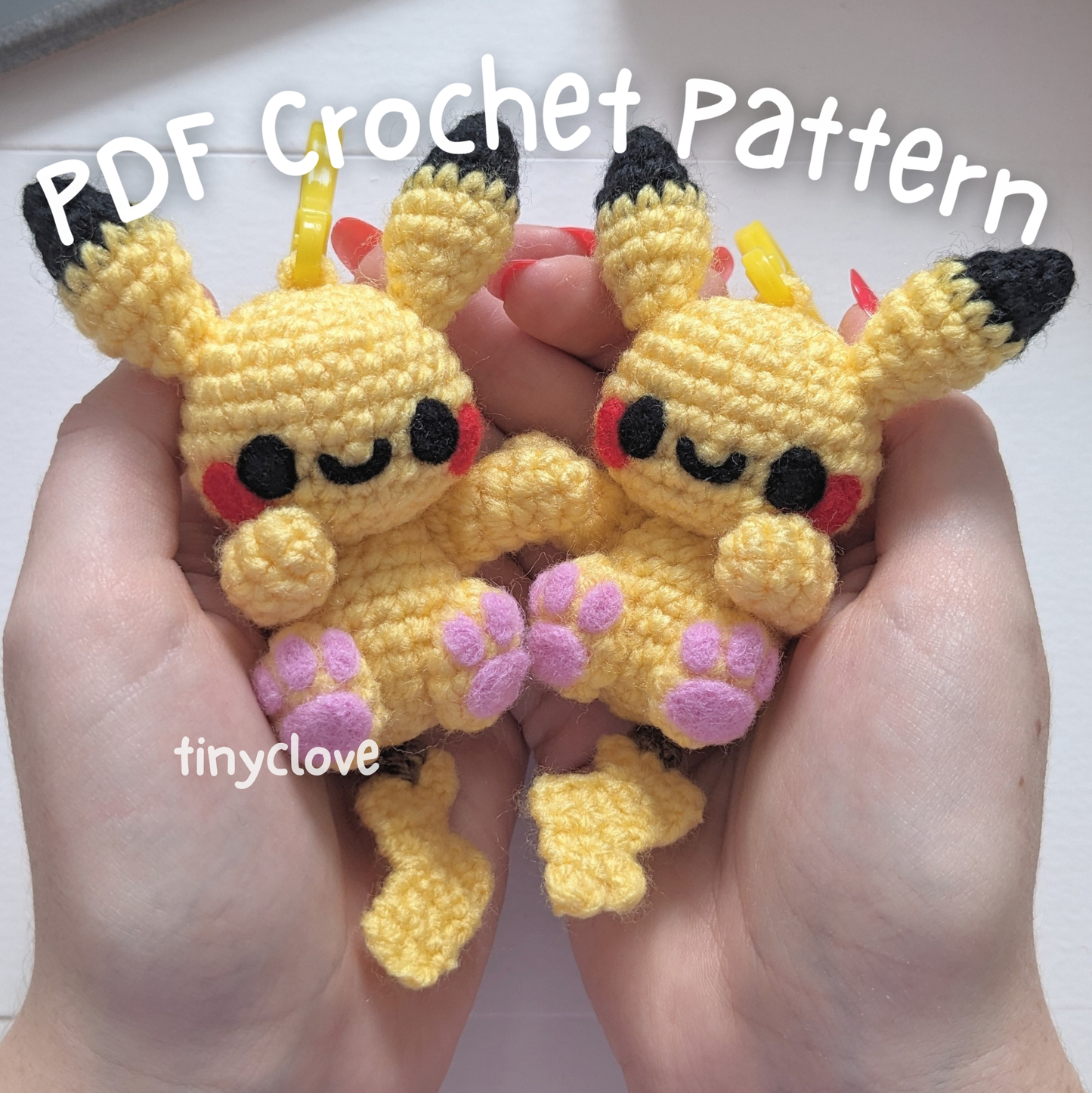 Electric Buddy, PDF Crochet Pattern, Digital File Amigurumi Pattern