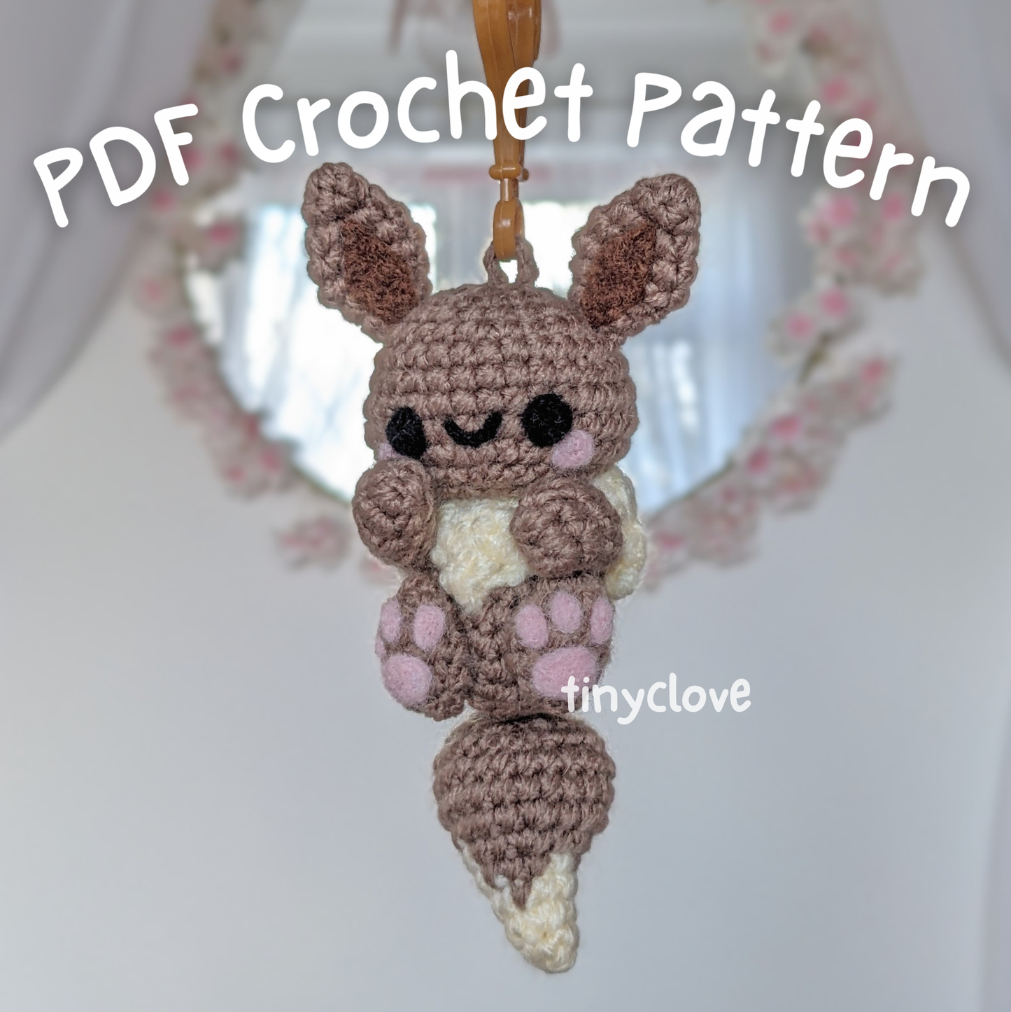 Brown Fox Buddy, PDF Crochet Pattern, Digital File Amigurumi Pattern