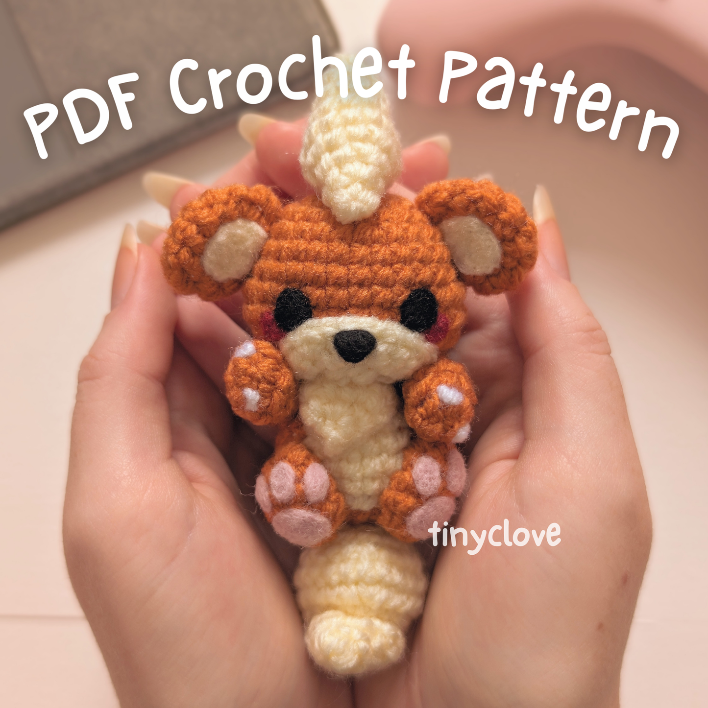 Fire Puppy Buddy, PDF Crochet Pattern, Digital File Amigurumi Pattern