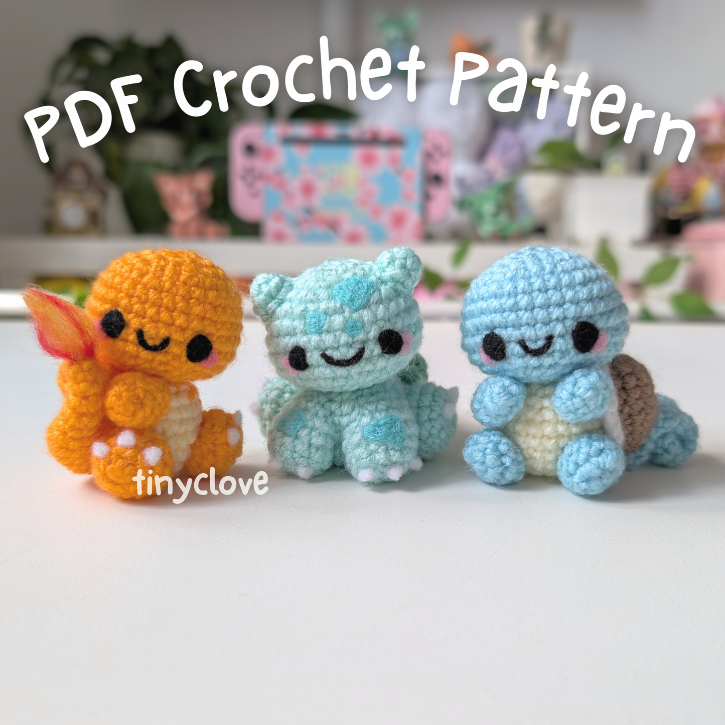 Generation 1 Friend Bundle, PDF Crochet Pattern, Digital File Amigurumi Pattern