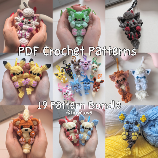 The Big Buddy Bundle, PDF Crochet Pattern, Digital File Amigurumi Pattern