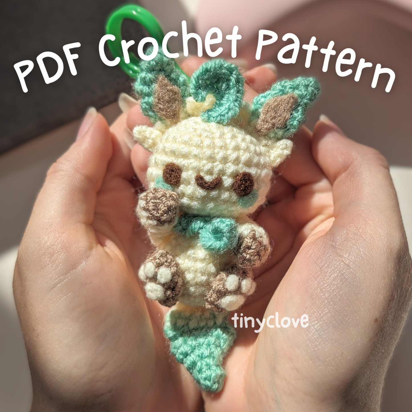 Grass Bunny Buddy, PDF Crochet Pattern, Digital File Amigurumi Pattern